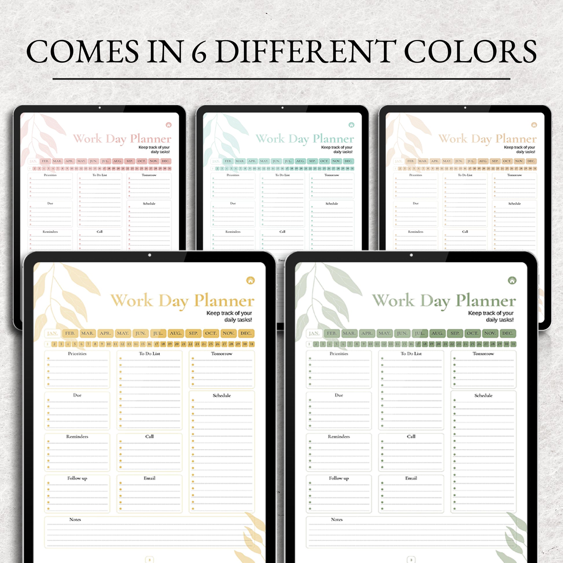 Digital Workday Planner - Digital Planner